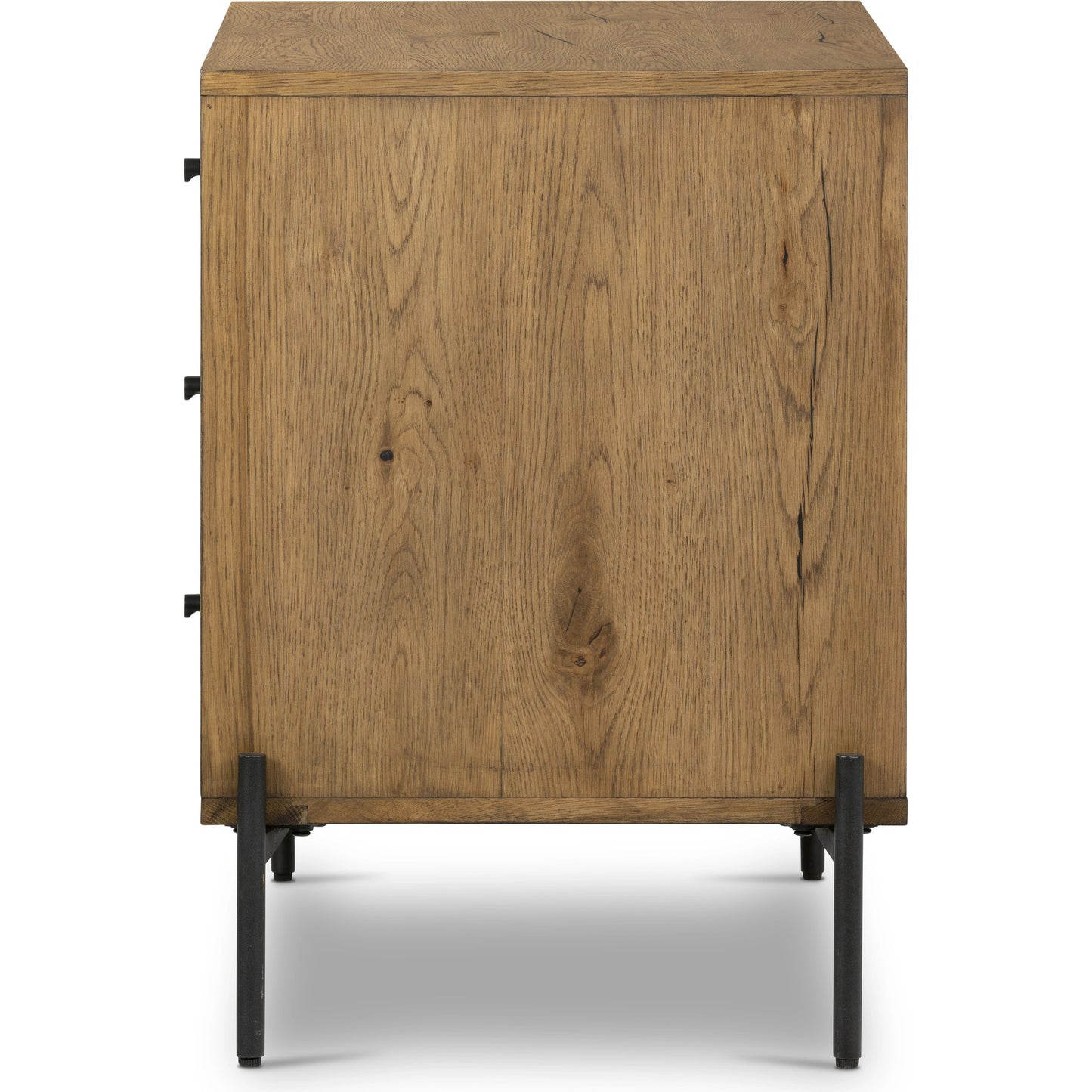 007 SI-1977272 | Additional Silo | Eaton Large Nightstand by Four Hands. Made from thick oak veneer, iron in a modern style.