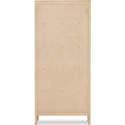 Caprice Tall Cabinet by Four Hands. Made from cane, solid mango in a modern style.