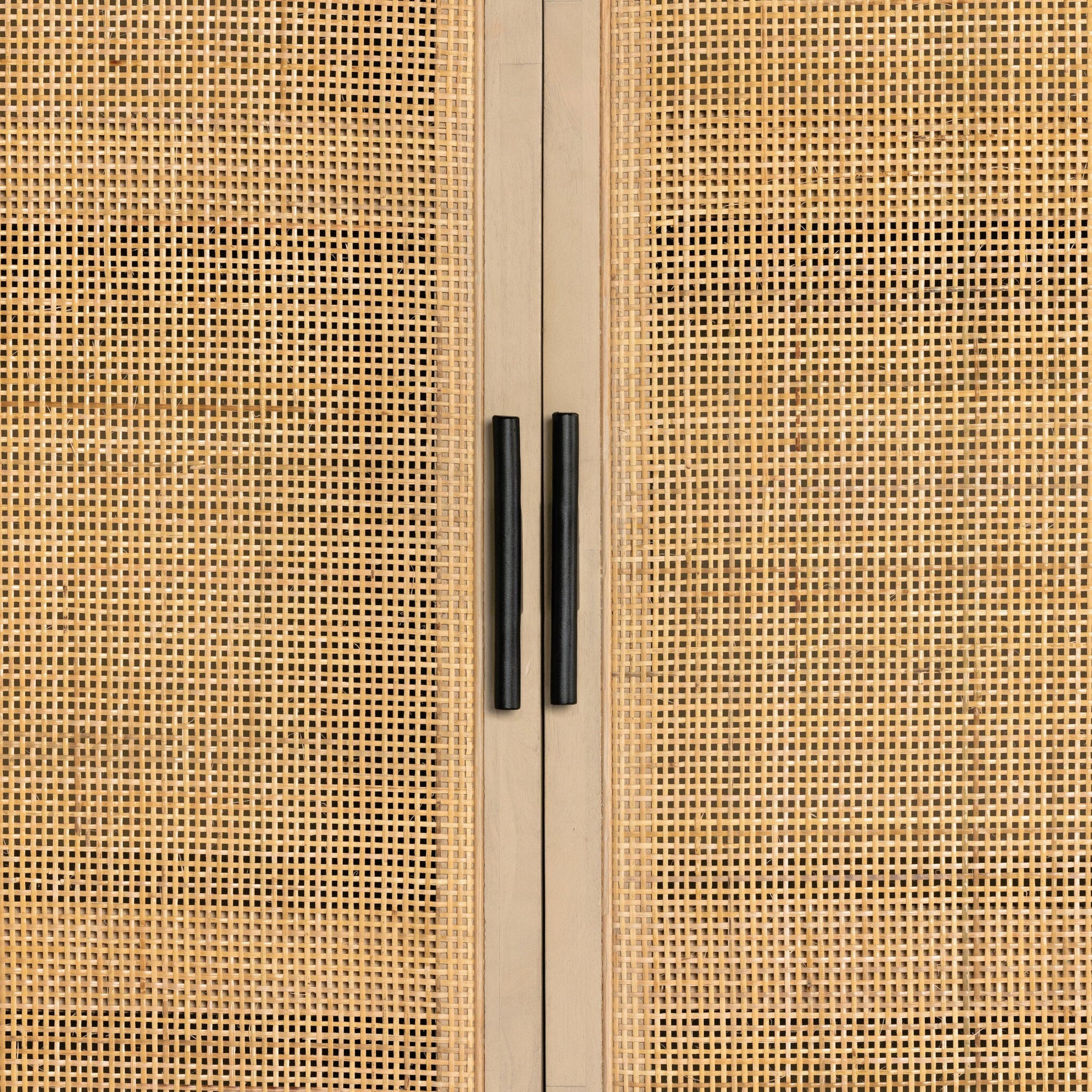 Caprice Tall Cabinet by Four Hands. Made from cane, solid mango in a modern style.