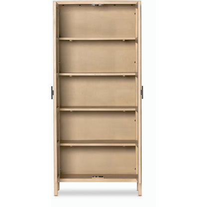 Caprice Tall Cabinet by Four Hands. Made from cane, solid mango in a modern style.