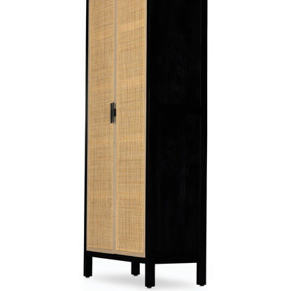 Caprice Tall Cabinet by Four Hands. Made from cane, solid mango in a modern style.