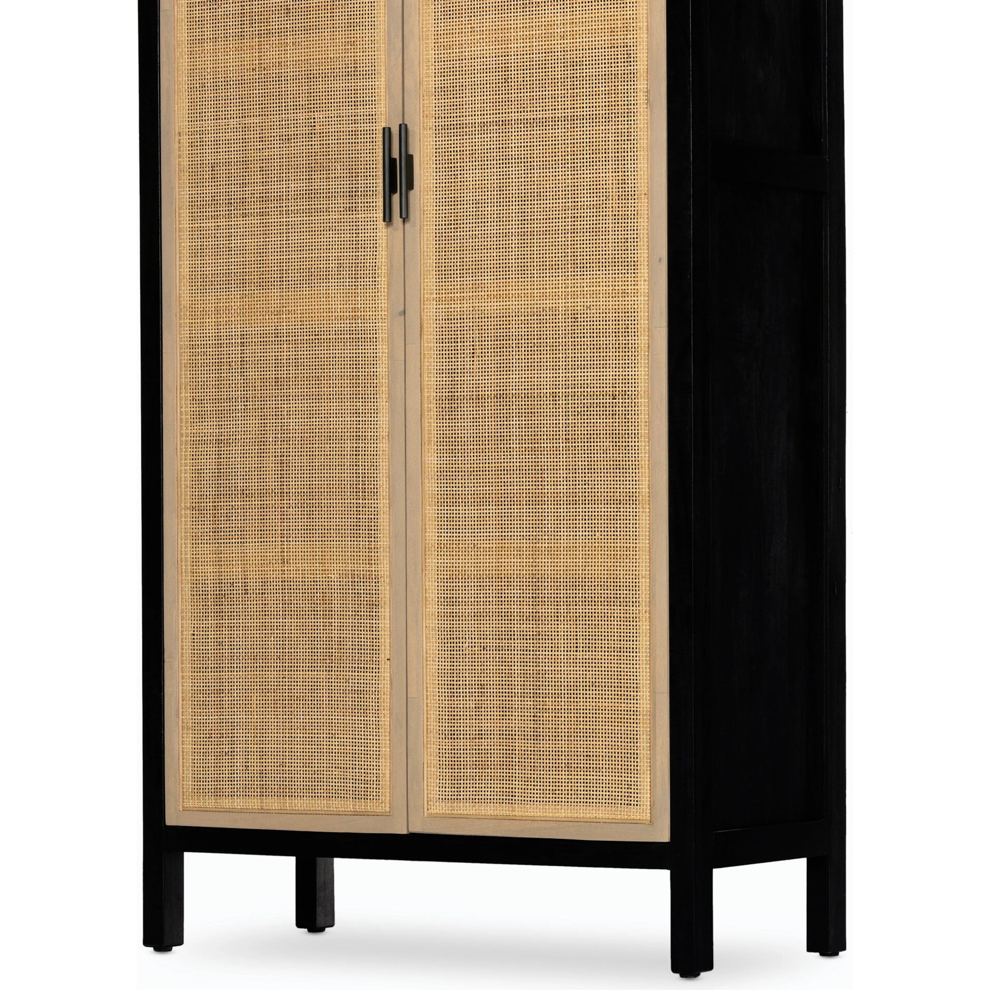 Caprice Tall Cabinet by Four Hands. Made from cane, solid mango in a modern style.
