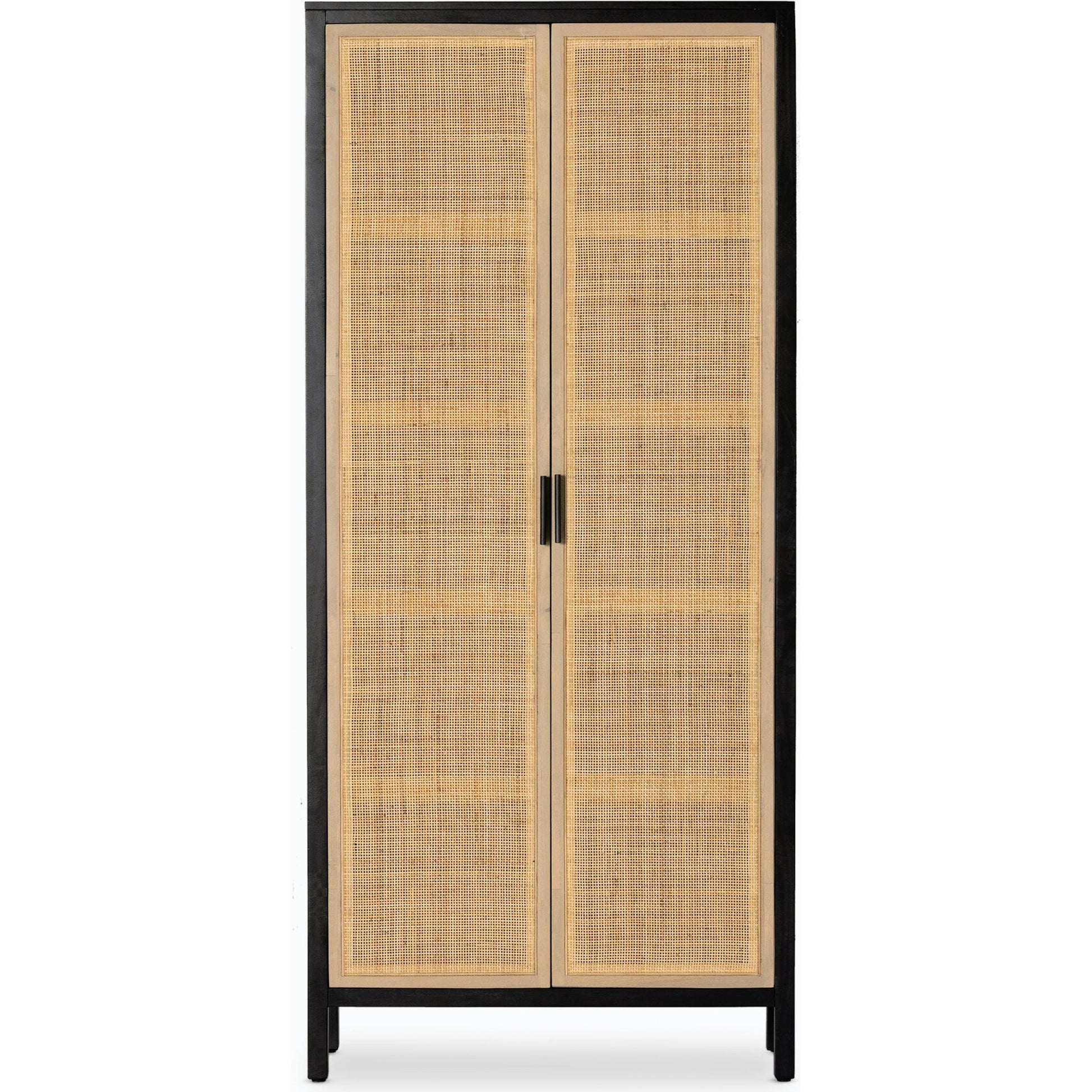 Caprice Tall Cabinet by Four Hands. Made from cane, solid mango in a modern style.