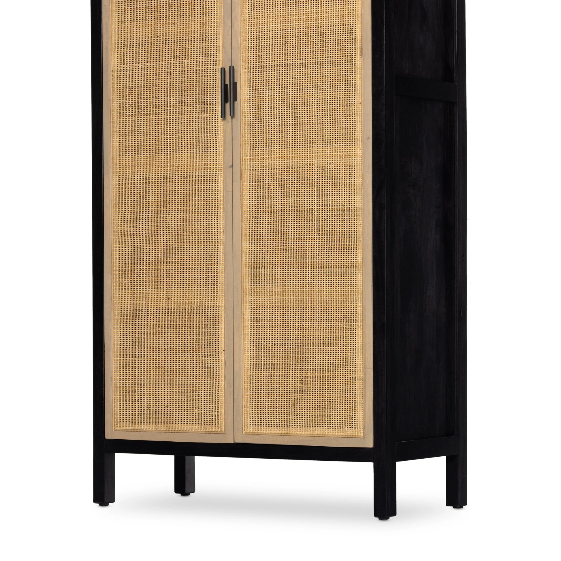 Caprice Tall Cabinet by Four Hands. Made from cane, solid mango in a modern style.