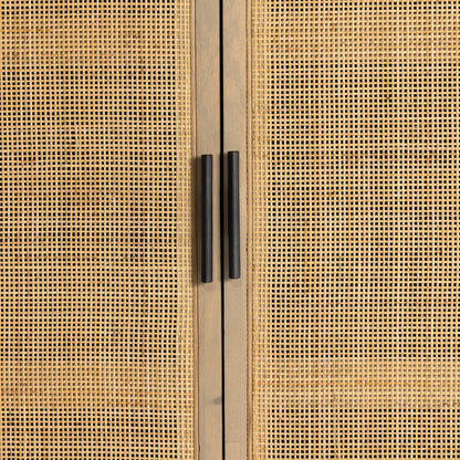Caprice Tall Cabinet by Four Hands. Made from cane, solid mango in a modern style.