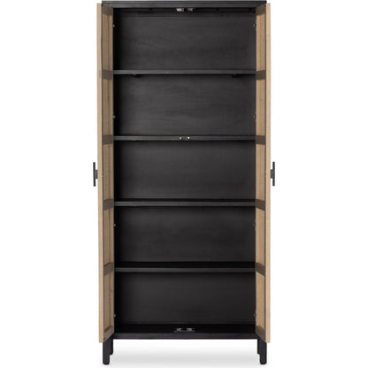 Caprice Tall Cabinet by Four Hands. Made from cane, solid mango in a modern style.