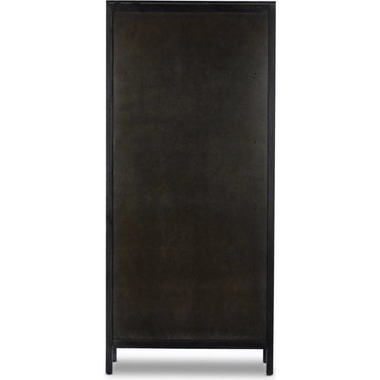 Caprice Tall Cabinet by Four Hands. Made from cane, solid mango in a modern style.