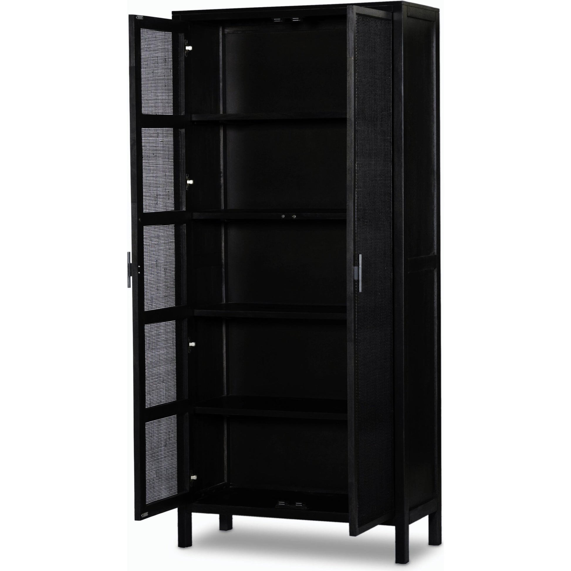 Caprice Tall Cabinet by Four Hands. Made from cane, solid mango in a modern style.