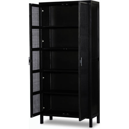 Caprice Tall Cabinet by Four Hands. Made from cane, solid mango in a modern style.