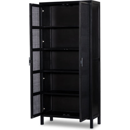 Caprice Tall Cabinet by Four Hands. Made from cane, solid mango in a modern style.