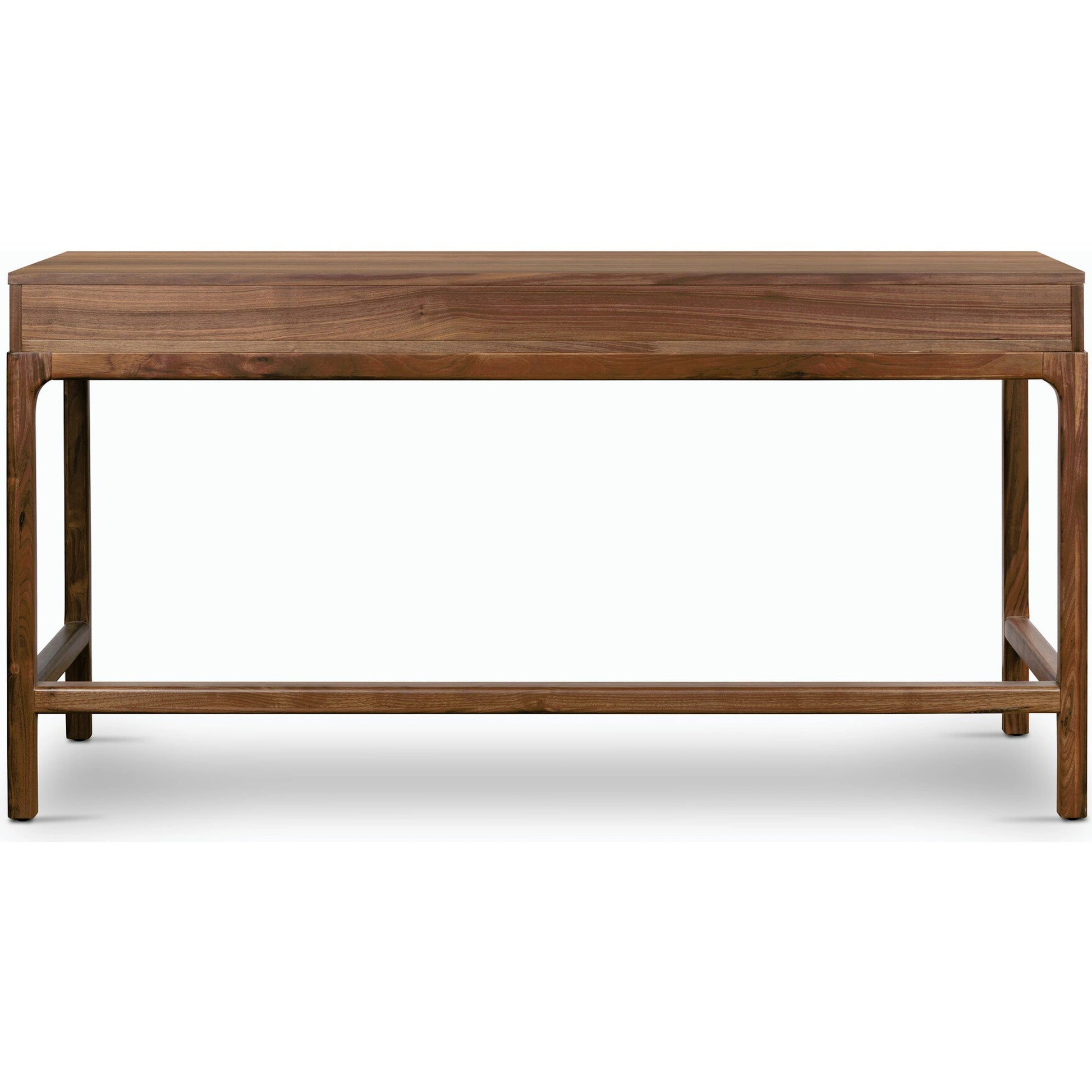 Arturo Desk by Four Hands in natural walnut. Made from solid walnut, walnut veneer in a modern style.