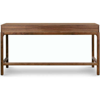 Arturo Desk by Four Hands in natural walnut. Made from solid walnut, walnut veneer in a modern style.