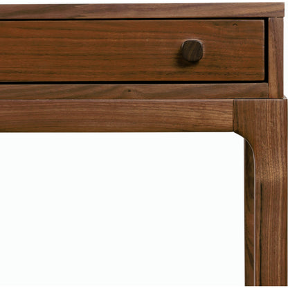 Arturo Desk by Four Hands in natural walnut. Made from solid walnut, walnut veneer in a modern style.