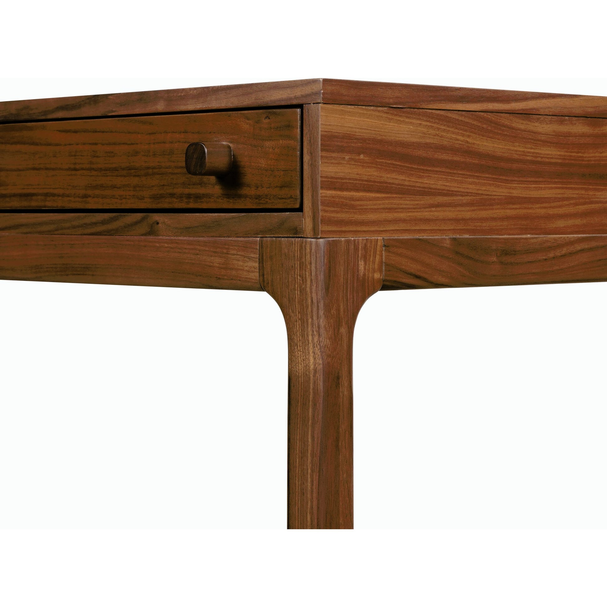 Arturo Desk by Four Hands in natural walnut. Made from solid walnut, walnut veneer in a modern style.