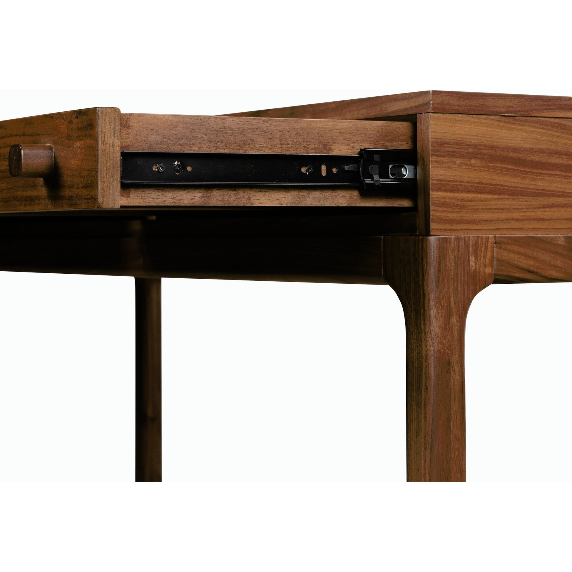 Arturo Desk by Four Hands in natural walnut. Made from solid walnut, walnut veneer in a modern style.