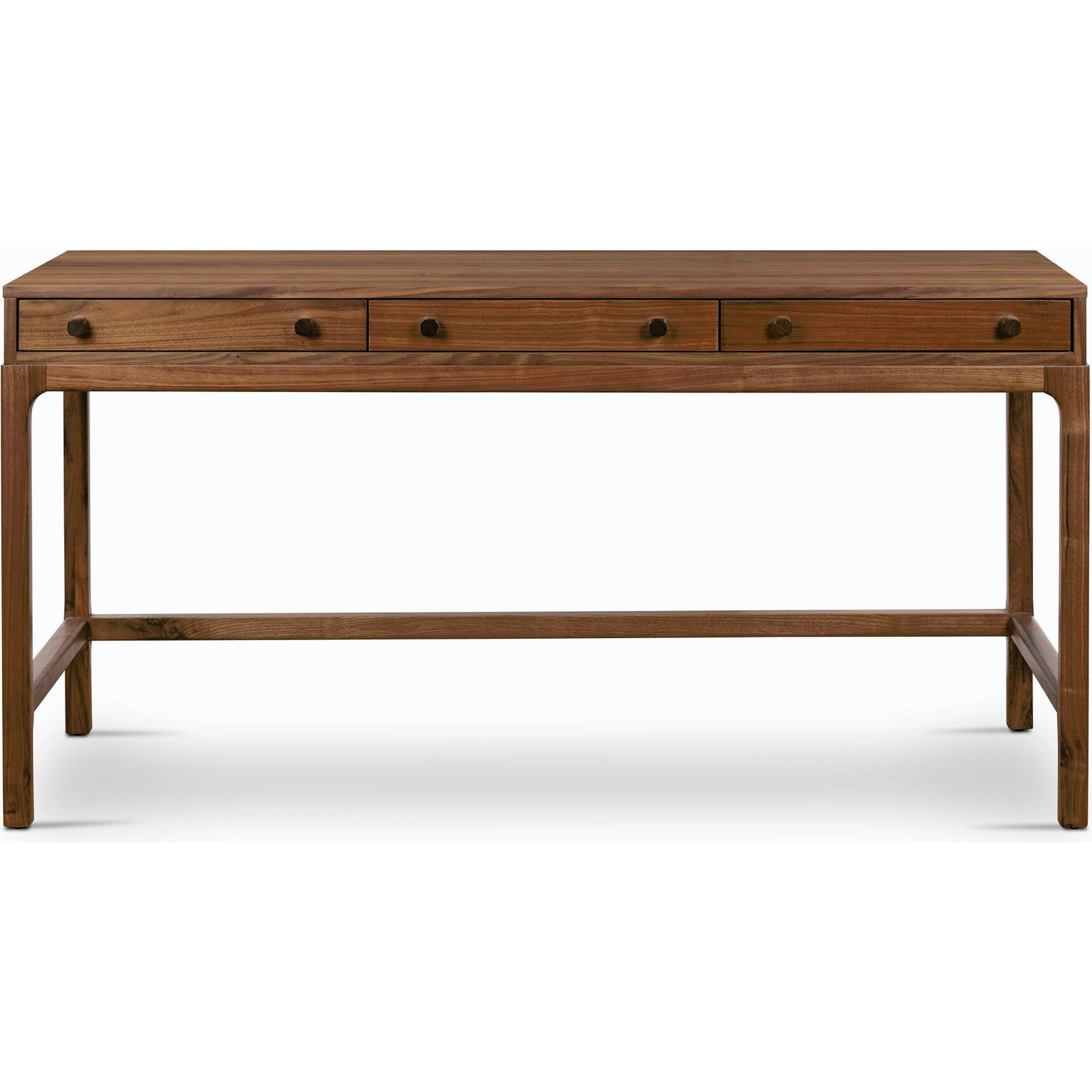 Arturo Desk by Four Hands in natural walnut. Made from solid walnut, walnut veneer in a modern style.