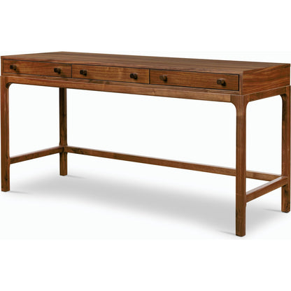 Arturo Desk by Four Hands in natural walnut. Made from solid walnut, walnut veneer in a modern style.