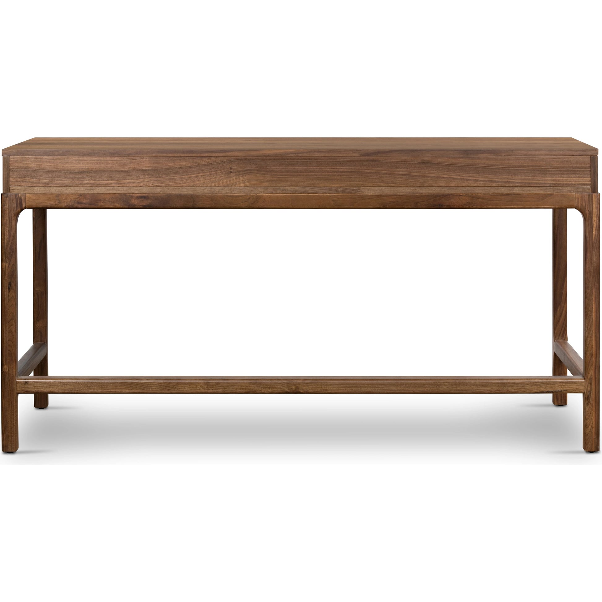 Arturo Desk by Four Hands in natural walnut. Made from solid walnut, walnut veneer in a modern style.