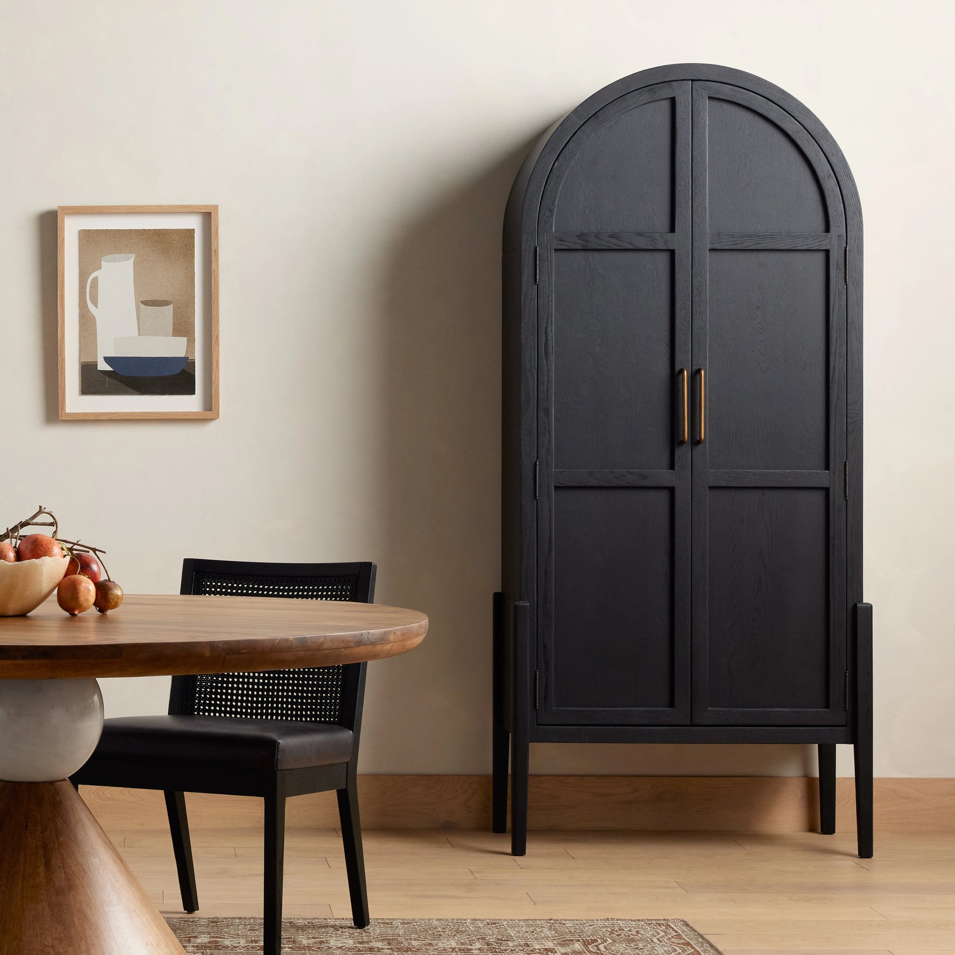 Tolle Panel Door Cabinet by Four Hands. Made from solid oak, oak veneer, iron in a modern style.