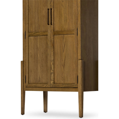 Tolle Panel Door Cabinet by Four Hands. Made from solid oak, oak veneer, iron in a modern style.