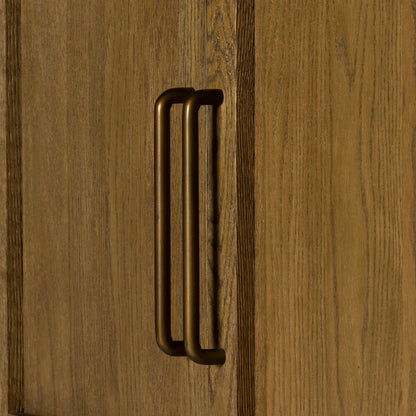 Tolle Panel Door Cabinet by Four Hands. Made from solid oak, oak veneer, iron in a modern style.