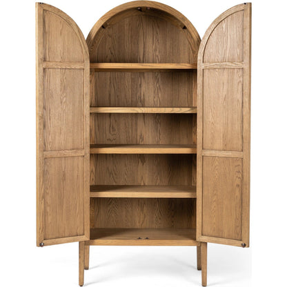 Tolle Panel Door Cabinet by Four Hands. Made from solid oak, oak veneer, iron in a modern style.