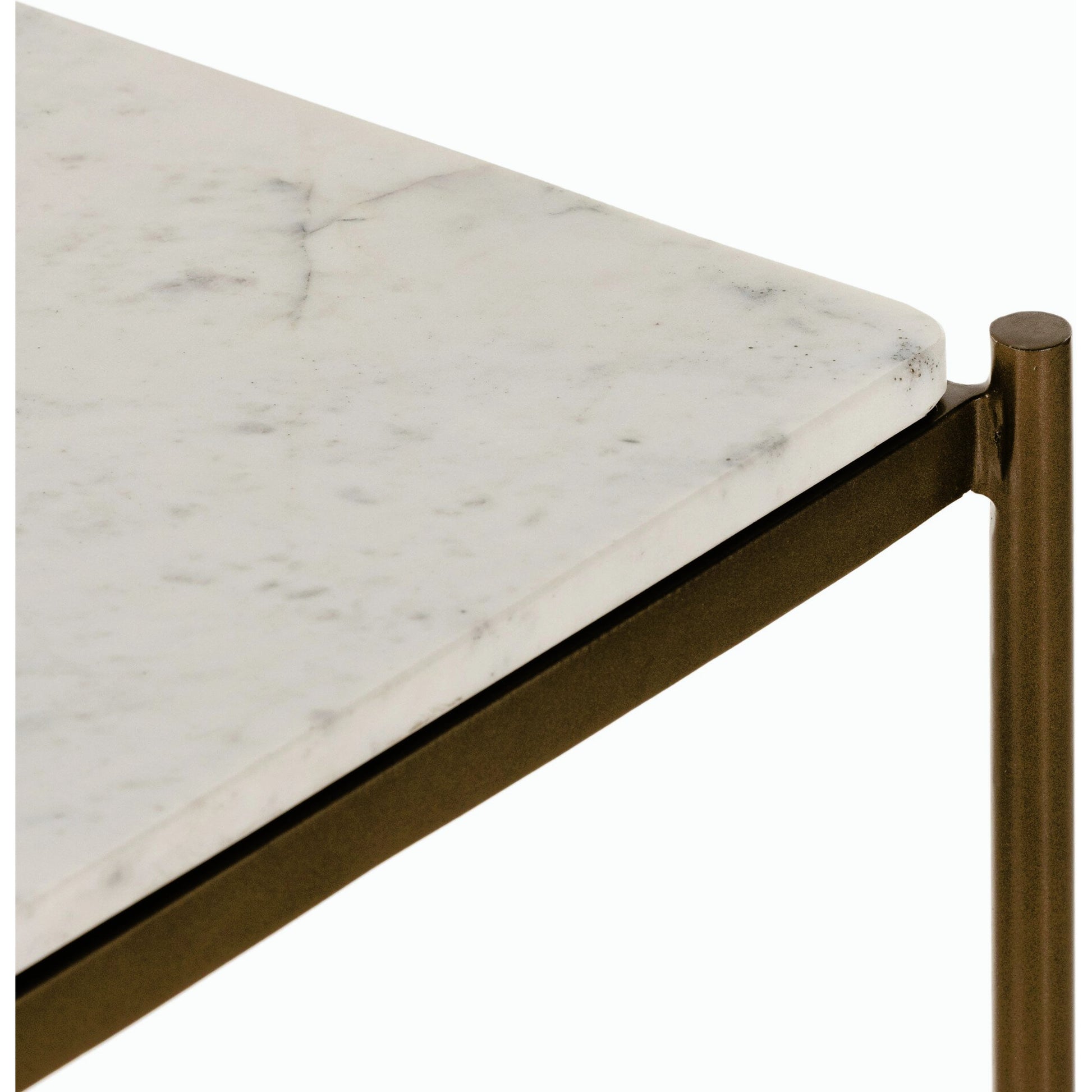 Felix Large Nightstand by Four Hands. Made from iron, solid marble in a modern style.