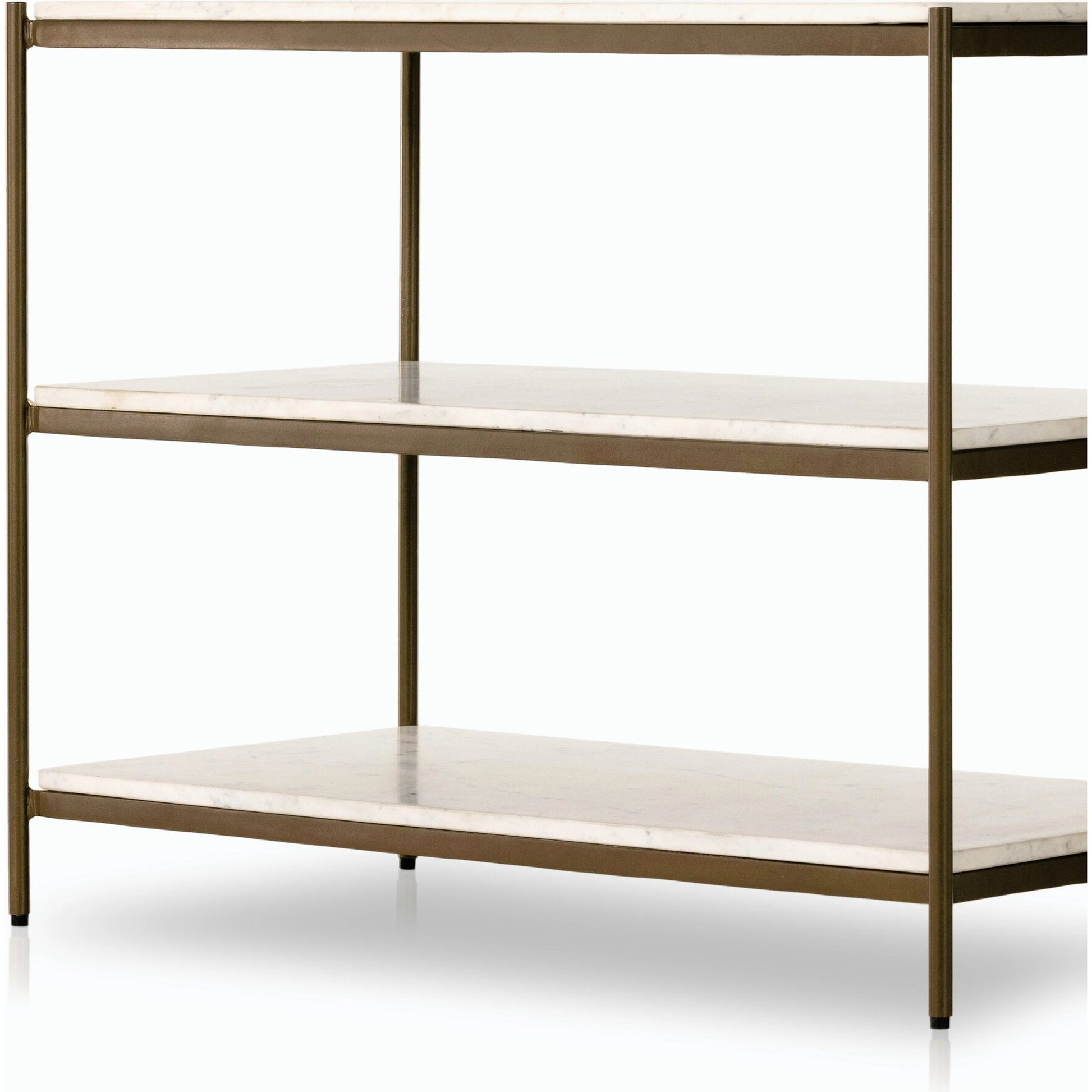 Felix Large Nightstand by Four Hands. Made from iron, solid marble in a modern style.