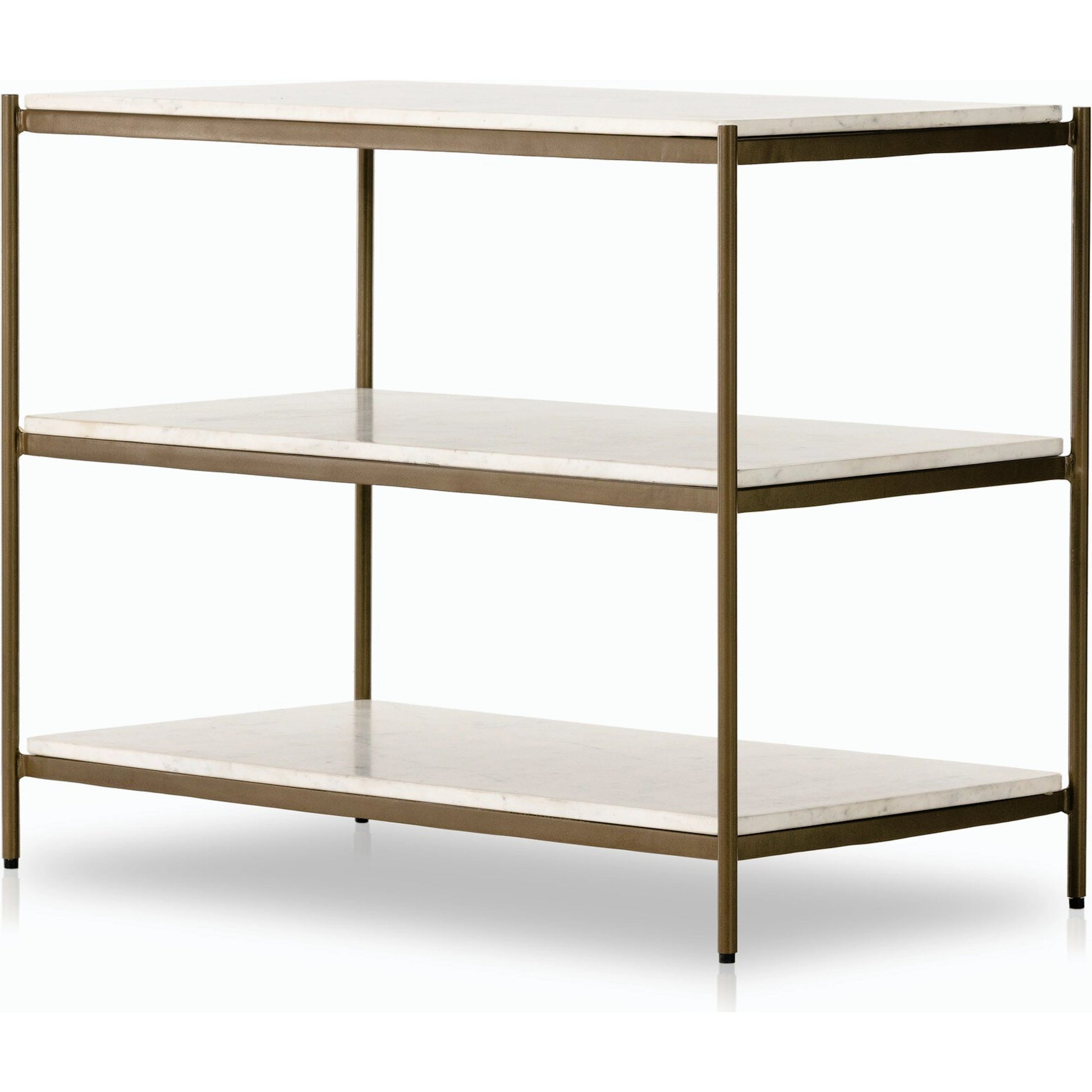 Felix Large Nightstand by Four Hands. Made from iron, solid marble in a modern style.