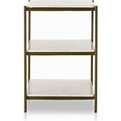 Felix Large Nightstand by Four Hands. Made from iron, solid marble in a modern style.
