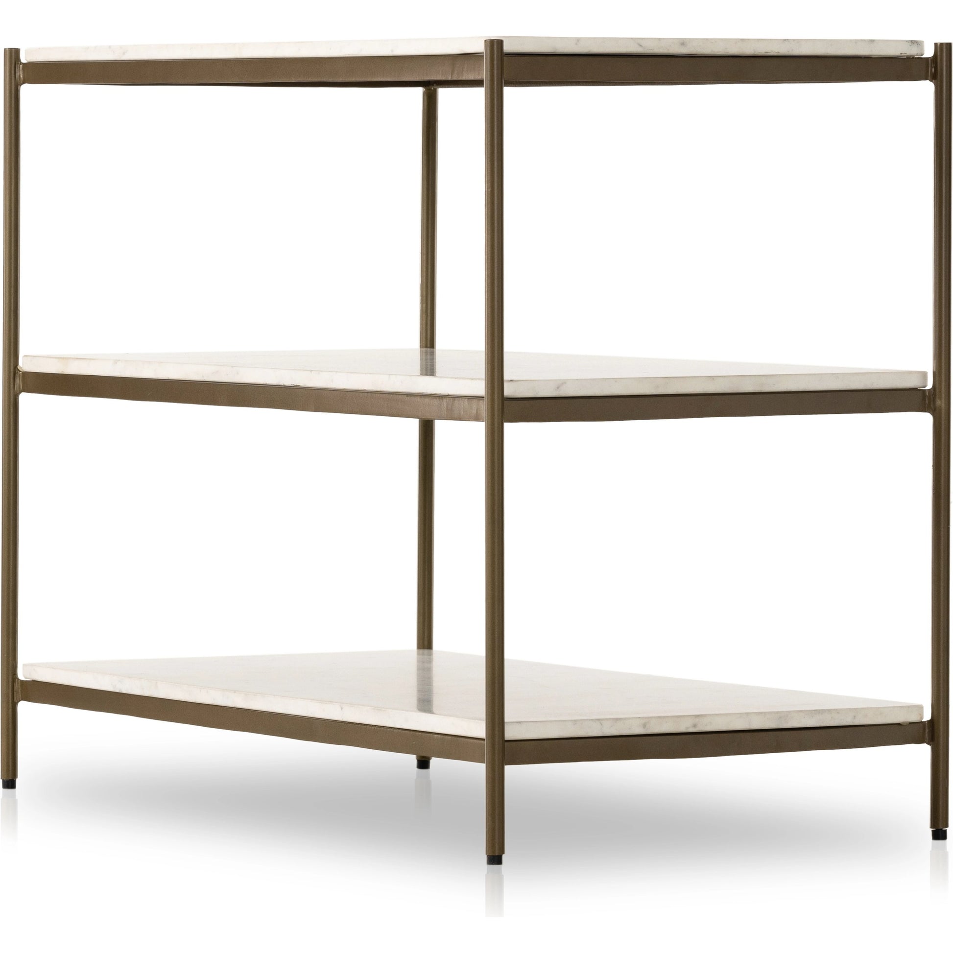 Felix Large Nightstand by Four Hands. Made from iron, solid marble in a modern style.