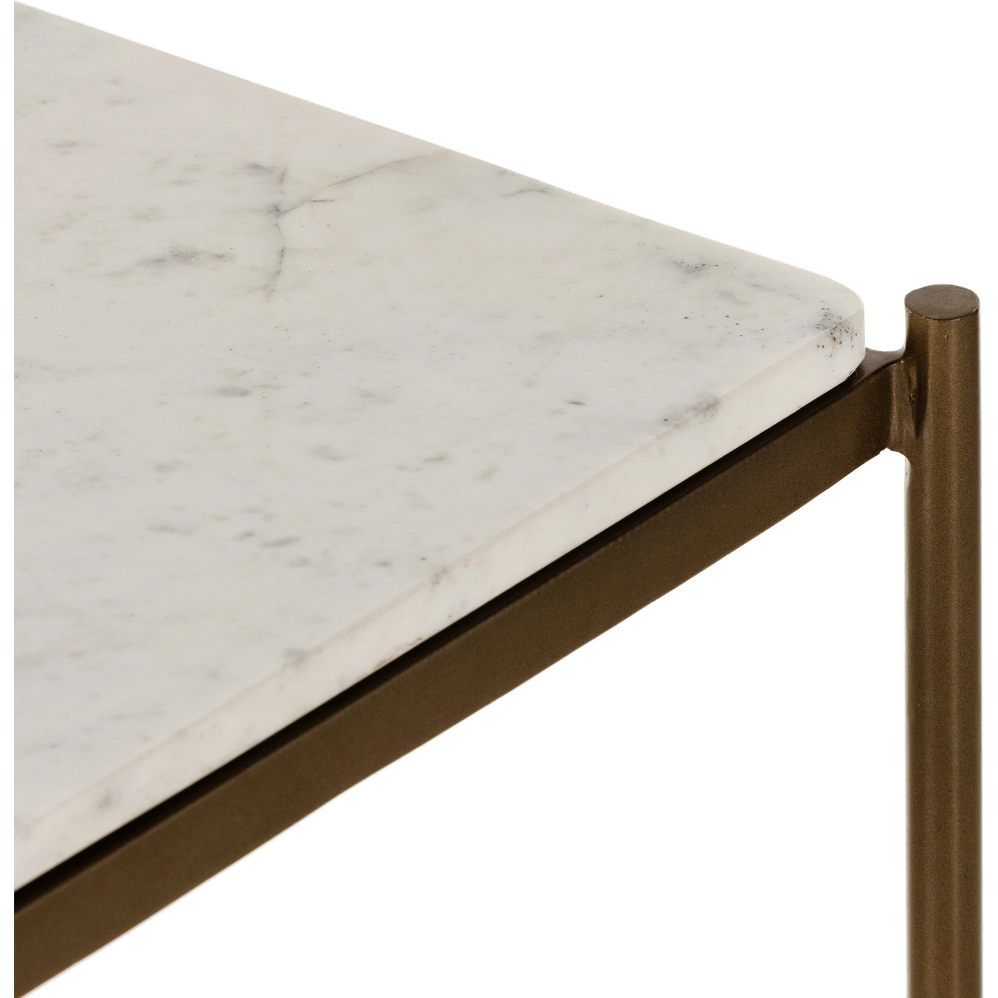 Felix Large Nightstand by Four Hands. Made from iron, solid marble in a modern style.
