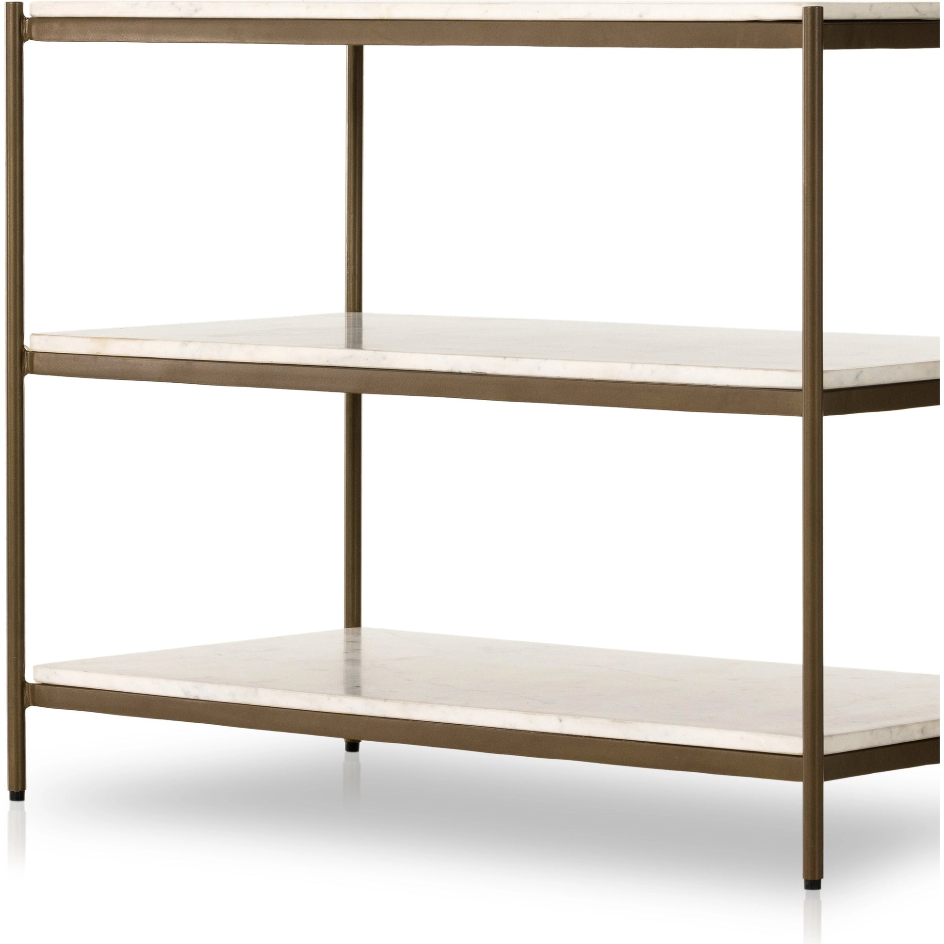Felix Large Nightstand by Four Hands. Made from iron, solid marble in a modern style.