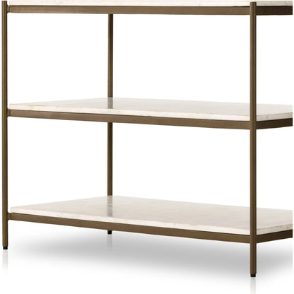 Felix Large Nightstand by Four Hands. Made from iron, solid marble in a modern style.