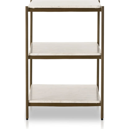 Felix Large Nightstand by Four Hands. Made from iron, solid marble in a modern style.