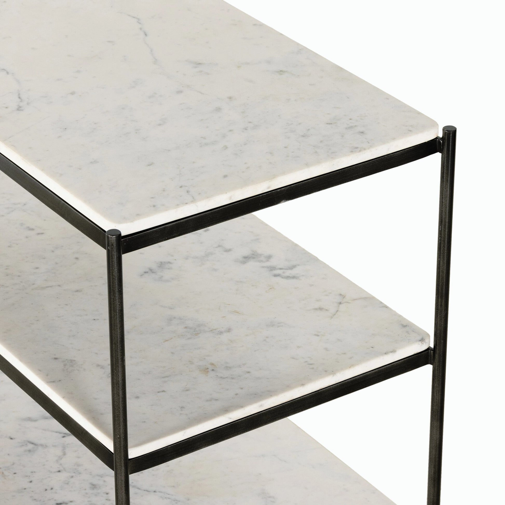 Felix Large Nightstand by Four Hands. Made from iron, solid marble in a modern style.