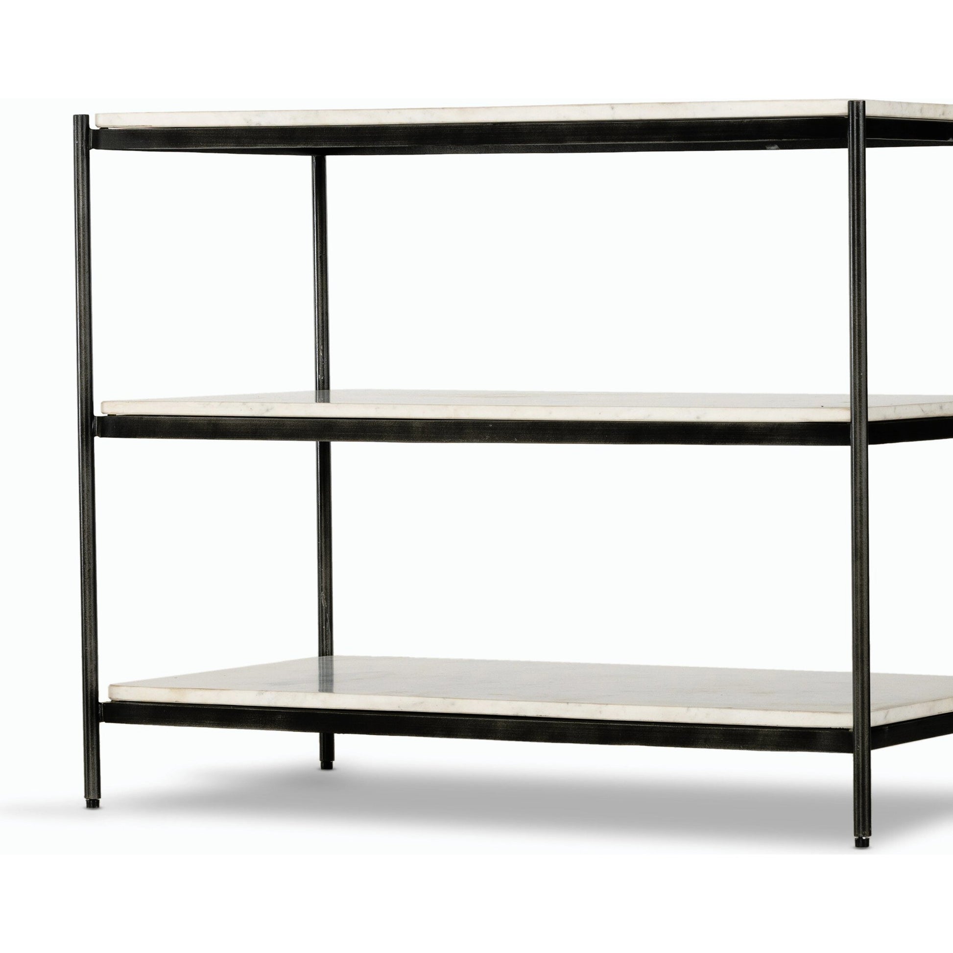Felix Large Nightstand by Four Hands. Made from iron, solid marble in a modern style.