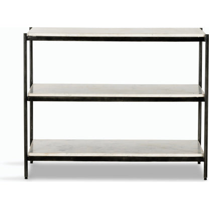 Felix Large Nightstand by Four Hands. Made from iron, solid marble in a modern style.