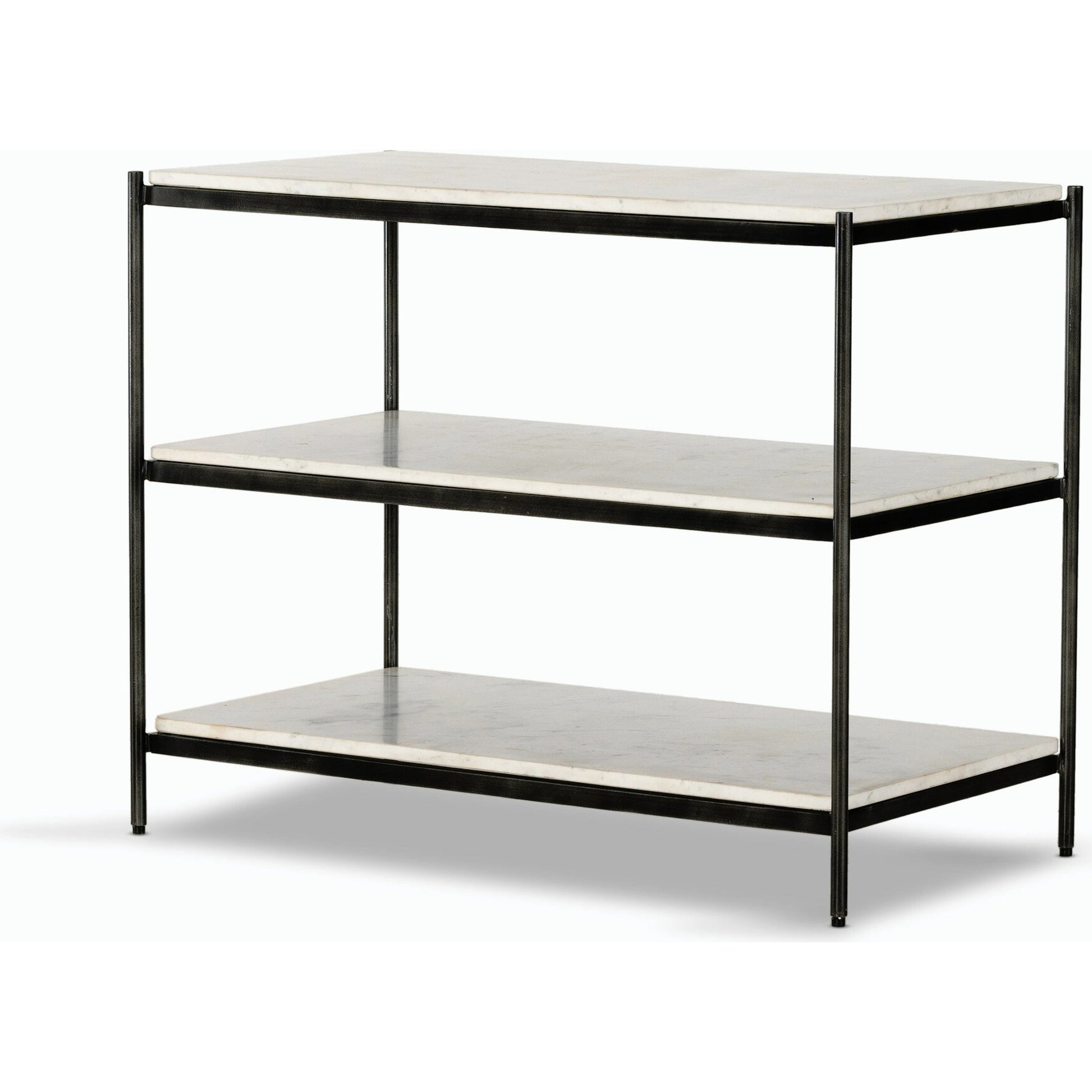 Felix Large Nightstand by Four Hands. Made from iron, solid marble in a modern style.
