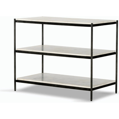 Felix Large Nightstand by Four Hands. Made from iron, solid marble in a modern style.