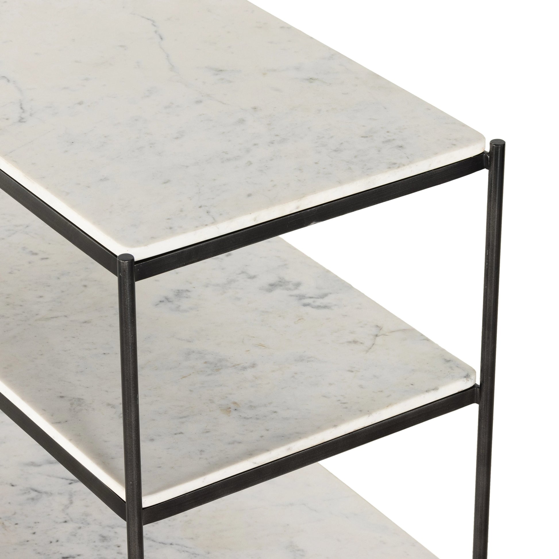 Felix Large Nightstand by Four Hands. Made from iron, solid marble in a modern style.