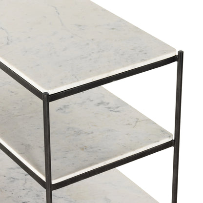 Felix Large Nightstand by Four Hands. Made from iron, solid marble in a modern style.