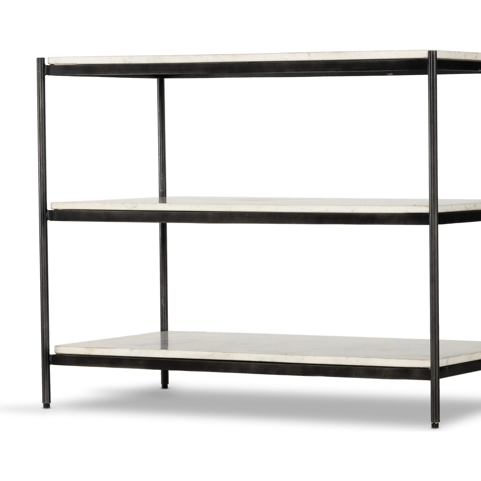 Felix Large Nightstand by Four Hands. Made from iron, solid marble in a modern style.