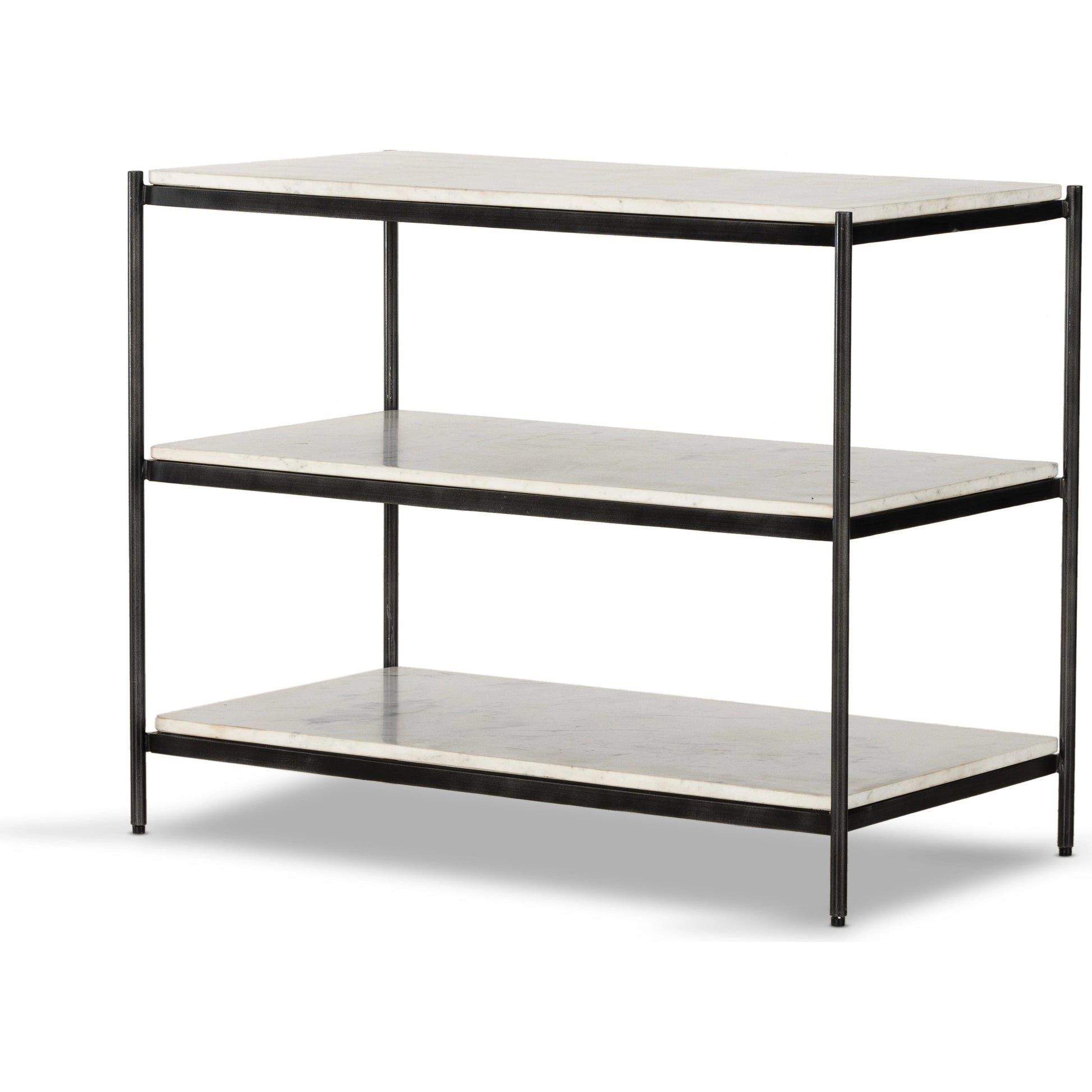 Felix Large Nightstand by Four Hands. Made from iron, solid marble in a modern style.