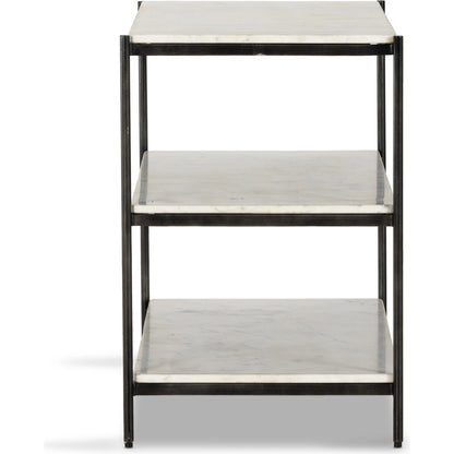 Felix Large Nightstand by Four Hands. Made from iron, solid marble in a modern style.