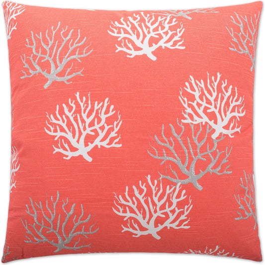 Isadella by DV Kap Home in coral, salmon. Made from 100% cotton in a coastal style.