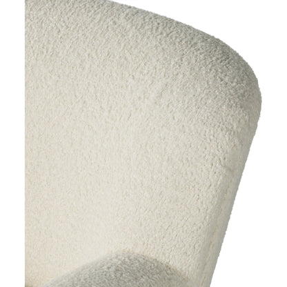 Kadon Chair by Four Hands in sheepskin camel, almond. Made from 100% polyester, solid parawood, 100% polypropylene in a transitional style.