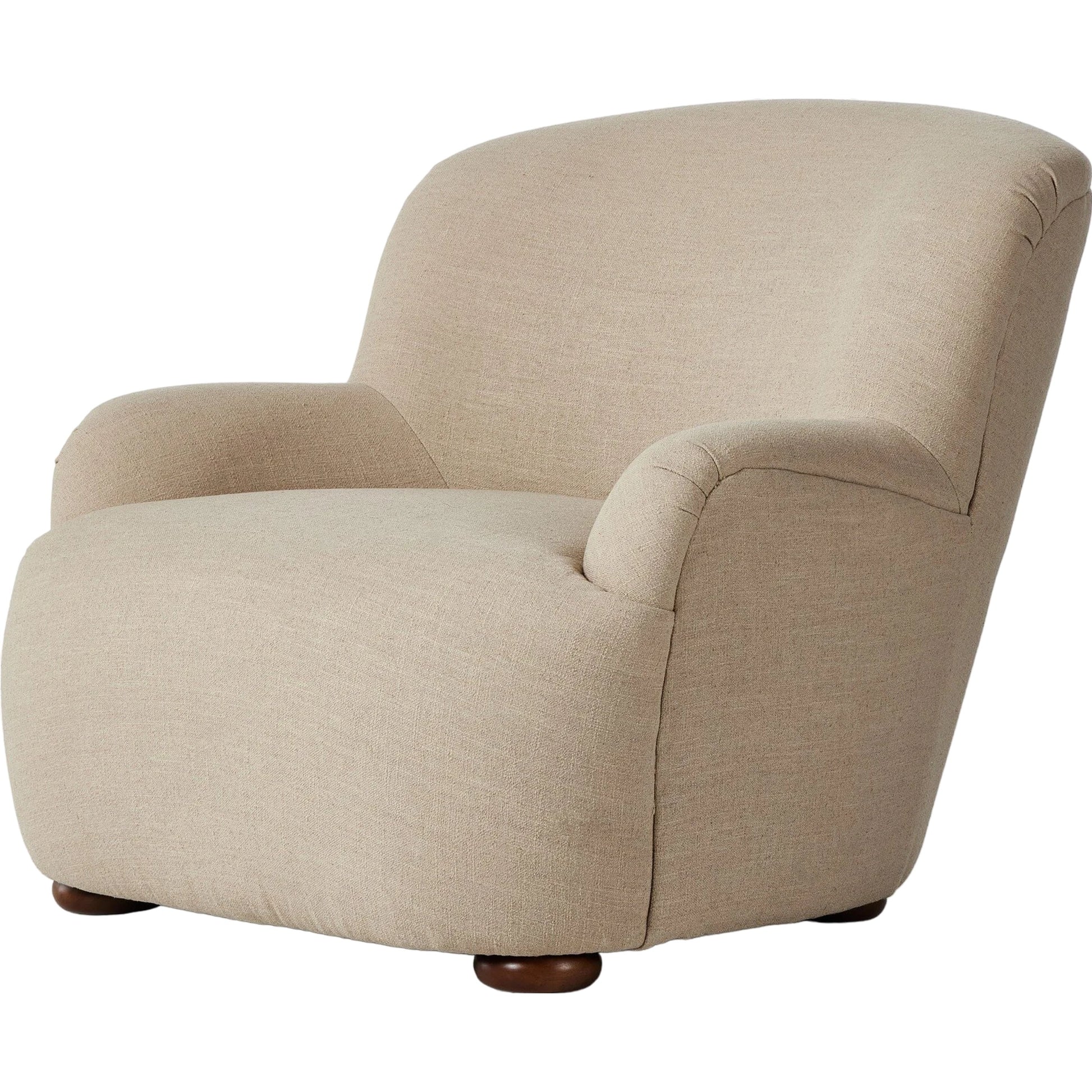 Kadon Chair by Four Hands in sheepskin camel, almond. Made from 100% polyester, solid parawood, 100% polypropylene in a transitional style.