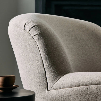 Kadon Chair by Four Hands in sheepskin camel, almond. Made from 100% polyester, solid parawood, 100% polypropylene in a transitional style.