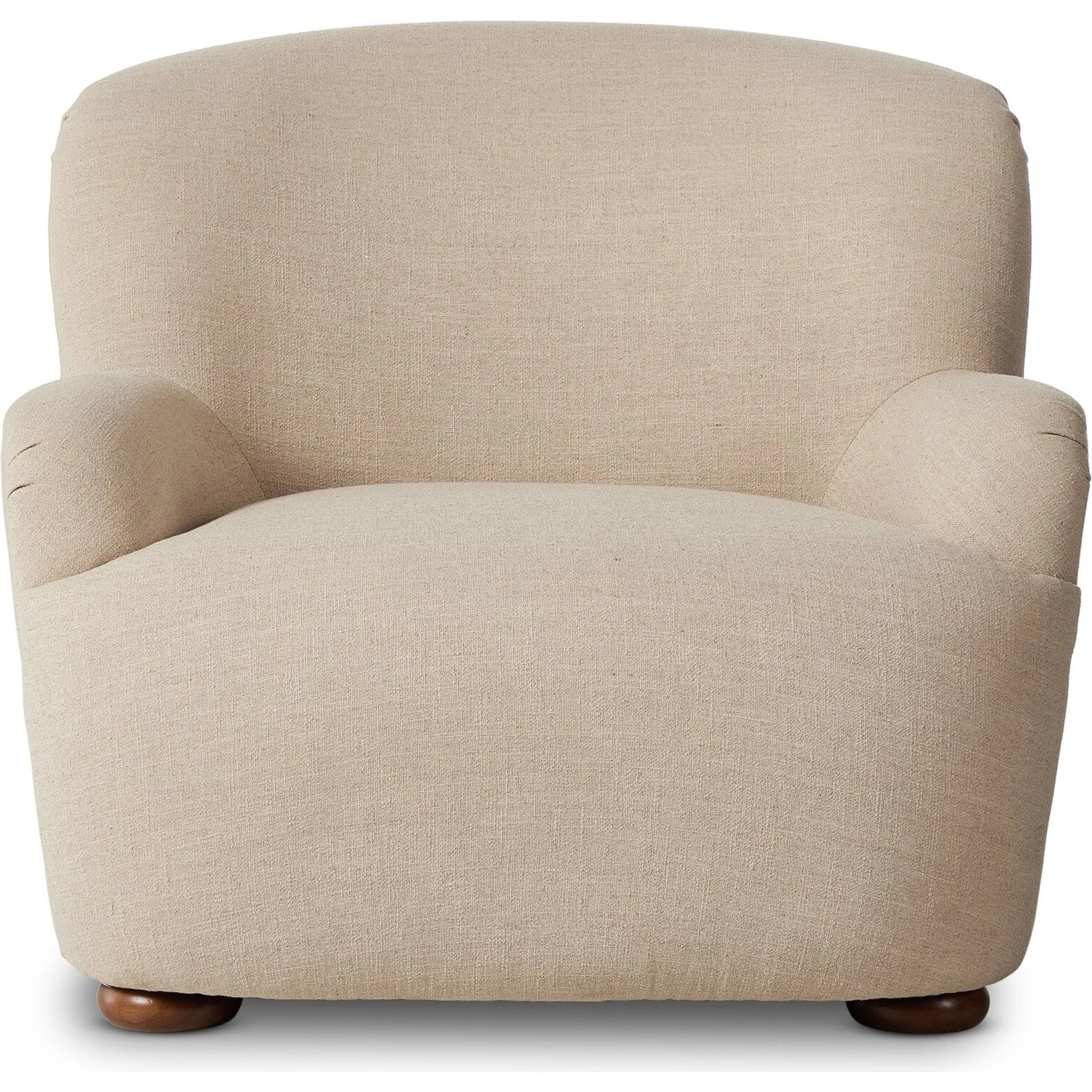 Kadon Chair by Four Hands in sheepskin camel, almond. Made from 100% polyester, solid parawood, 100% polypropylene in a transitional style.